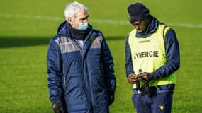Raymond Domenech et Jean-Kévin Augustin