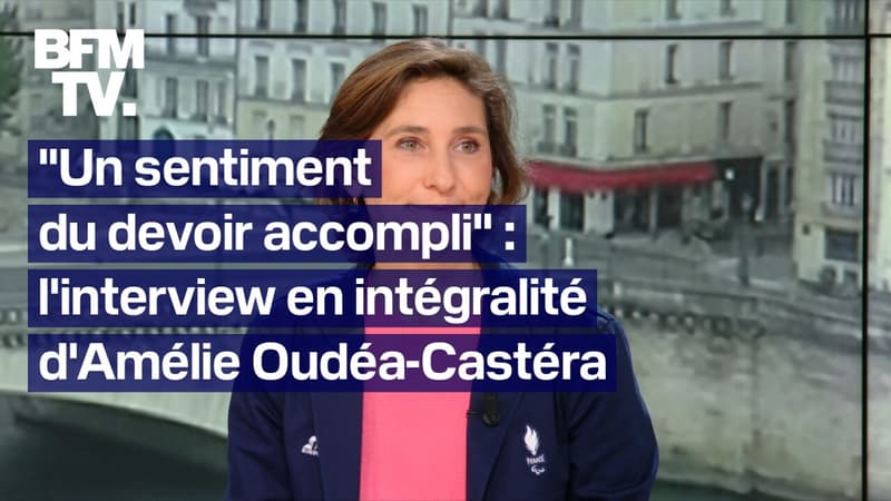 Jeux olympiques et paralympiques, formation du gouvernement Barnier: l'interview en intégralité d'Amélie Oudéa-Castéra