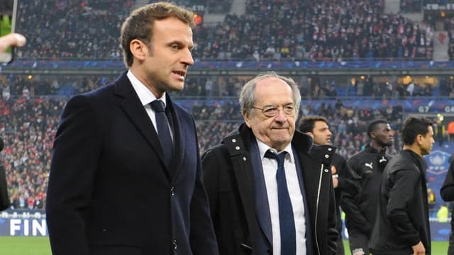Emmanuel Macron et Noël Le Graët