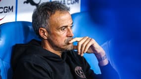 Luis Enrique avec le PSG, le 27 octobre 2024