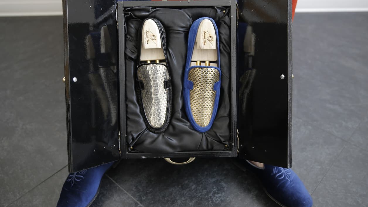 Les chaussures créées par Antonio Vietri, le 16 mars 2017 