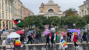 Une manifestation pour le peuple palestinien à Nice, le 4 novembre