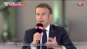 Emmanuel Macron sur le sport à l'école: "C'est un de nos objectifs depuis 2017, qu'on devienne enfin complétement une grande nation sportive"