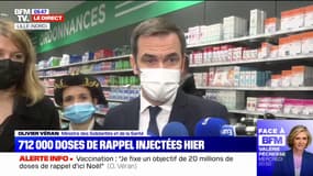 Olivier Véran souhaite que "20 millions de Français aient reçu leur dose de rappel d'ici Noël"