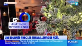 Rouen: une journée avec les travailleurs de Noël