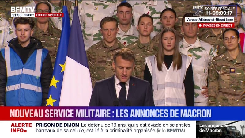 Emmanuel Macron: "Notre jeunesse a soif d'engagement"