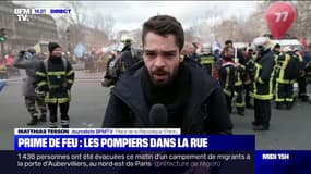 Prime de feu: les pompiers se mobilisent dans la rue 