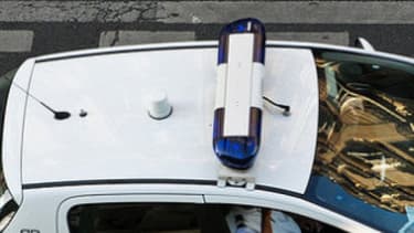 Une voiture de police (illustration)