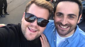 Camille Combal et James Corden