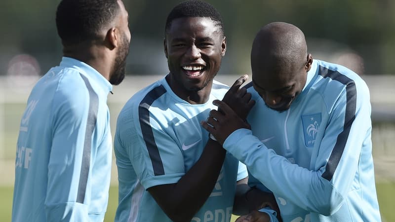 Paul-Georges Ntep avec Alexandre Lacazette et Geoffrey Kondogbia