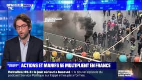 Actions et manifs se multiplient en France - 18/03