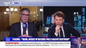 Olivier Faure (PS): "Jean-Luc Mélenchon n'est pas le chef du Nouveau Front populaire"