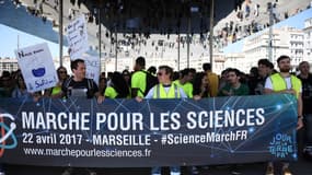 La "marche pour les sciences" à Marseille le 22 avril 2017. 