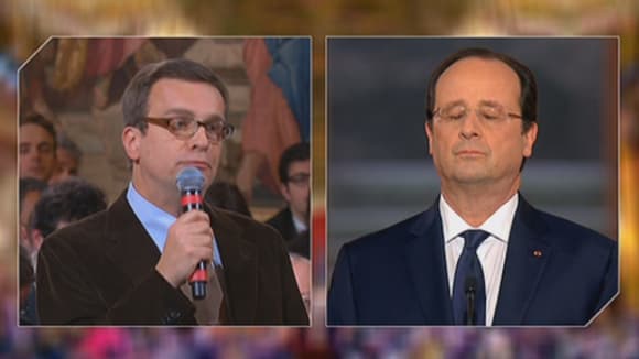 François Hollande a fermé les yeux quand il a entendu le mot ''publication''.