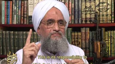 Une photo d'Ayman Al-Zawahiri lors d'une interview, rendue publique le 6 mai 2007.