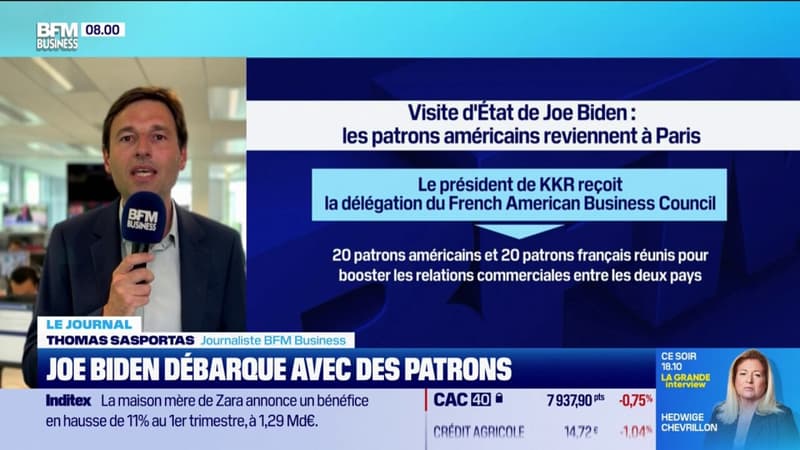 Joe Biden arrive en France avec des patrons