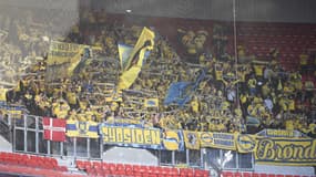 Les supporters de Brondby à Lyon