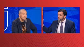 Mourad Boudjellal face à Jean-Philippe Tanguy (RN) sur le plateau des Grandes Gueules le 17 juillet 2025