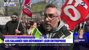 Les salariés de Seb à Écully manifestent contre la proposition de loi sur les PFAS