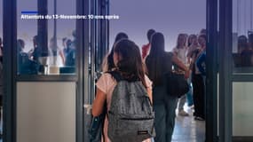 Des collégiens se rendent en classe au lendemain de la rentrée dans le collège Léonard de Vinci de Tournefeuille (Haute-Garonne), le 2 septembre 2025 