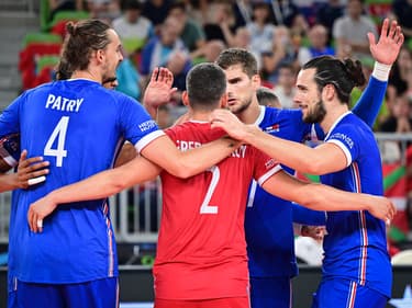L'équipe de France masculine de volley, à Ljubljana (Slovénie) le 26 août 2022