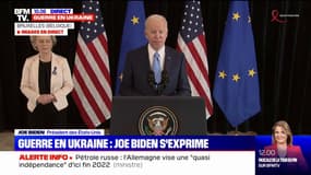 Guerre en Ukraine: pour Joe Biden, "les sources énergétiques russes mettent à genoux les Etats qui en achètent"