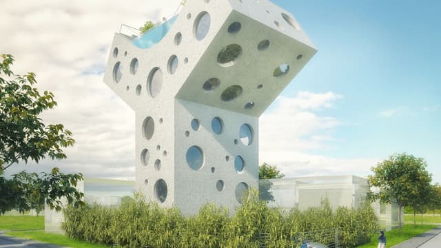 Cette maison sera construite à Taiwan.
