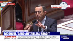 À l'Assemblée nationale, Bruno Retailleau réagit au meurtre d'Aboubakar Cissé dans une mosquée du Gard