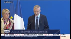 Bruno Le Maire accable Lactalis, une "entreprise défaillante"