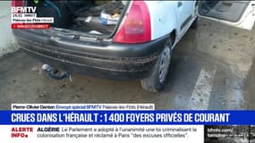 Crues dans l'Hérault: l'heure est aux constatations, 1.400 foyers toujours privés de courant