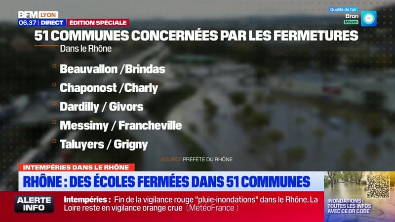 Rhône: des écoles fermées dans 51 communes