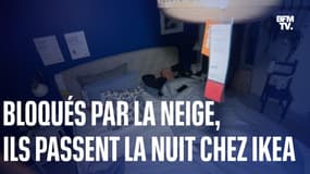 Bloqués par la neige, ces Danois passent toute une nuit chez Ikea