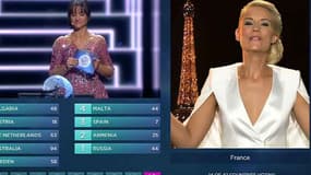 Élodie Gossuin durant l'Eurovision 2016