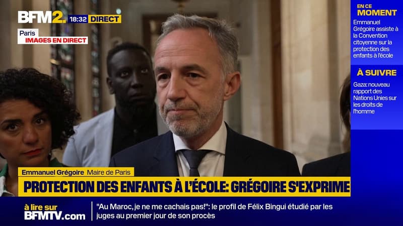 Emmanuel Grégoire participe à l'ouverture de la Convention citoyenne sur la protection des enfants à l'école