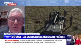 Hausse de production d'équipements militaires: "La montée en cadence prend du temps", affirme Philippe Eudeline (Normande Aerospace)