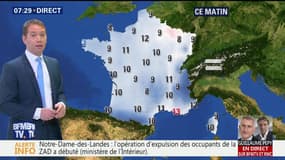La météo pour ce lundi 9 avril 2018