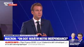 Vaccin anti-Covid: pour Emmanuel Macron, "l'innovation est une source de solutions pour mieux vivre, pour projeter une nation vers des solutions bonnes pour le monde entier"