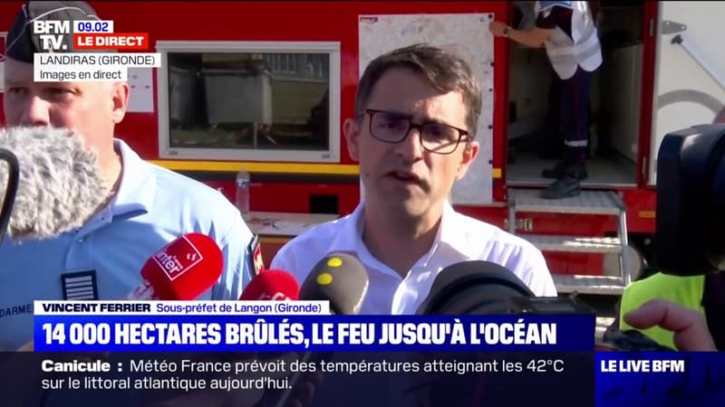Incendies en Gironde: le sous-préfet de Langon confie que 