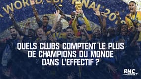 Quels clubs comptent le plus de champions du monde dans l'effectif ?