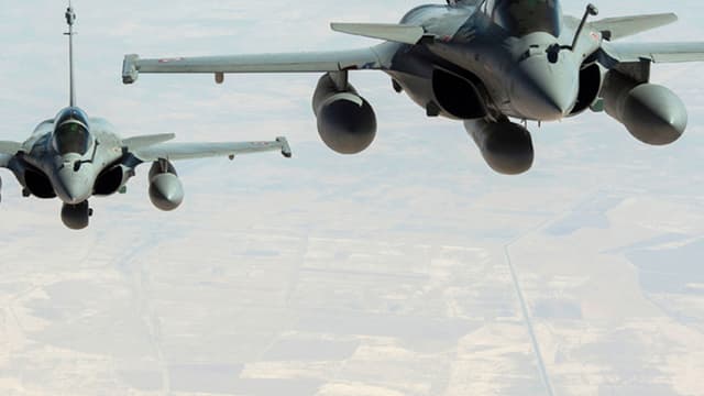Rafale en vol. (Illustration)