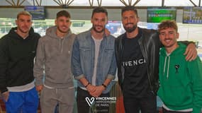 Les Bleus en visite sur l'hippodrome de Vincennes