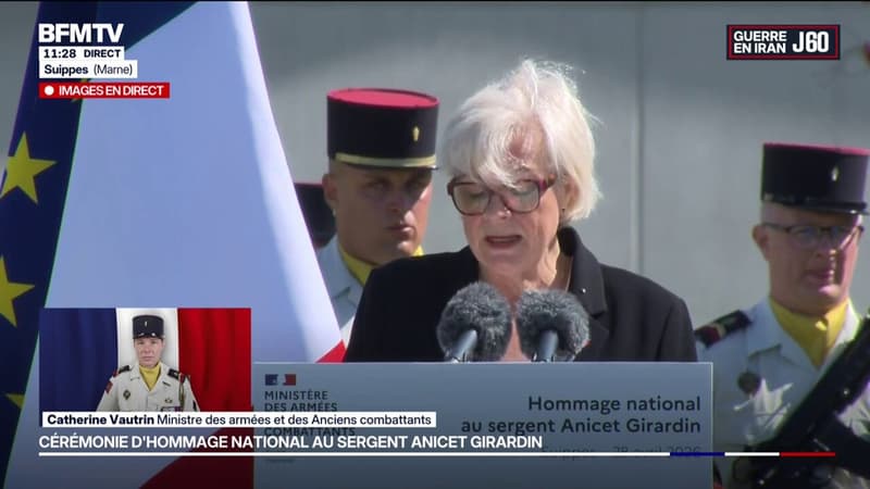 Hommage au sergent Anicet Girardin: la ministre des Armées s'adresse à la famille du sergent tué au Liban