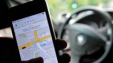 Une course en Uber (photo d'illustration).