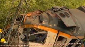 Le déraillement d'un train fait au moins 2 morts en Espagne.