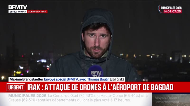 Au moins cinq blessés après une frappe iranienne à proximité de l'aéroport de Bagdad
