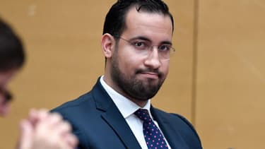 Alexandre Benalla devant la commission d'enquête du Sénat.