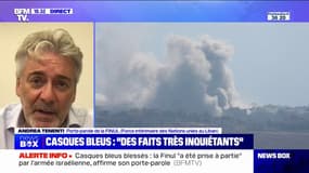 Frappes israéliennes au Liban: "C'est probablement la première fois que des Casques bleus ont été visé délibérément", déclare Andrea Tenenti (Finul)