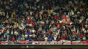 Des supporters anglais durant Allemagne-Angleterre à Munich