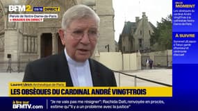 L'archevêque de Paris, Laurent Ulrich, rend hommage au cardinal André Vingt-Trois avant les obsèques