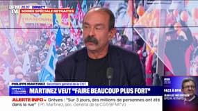 Philippe Martinez (CGT): "Il y a une vraie détermination, je n'ai pas le sentiment qu'il y ait de résignation" chez les manifestants